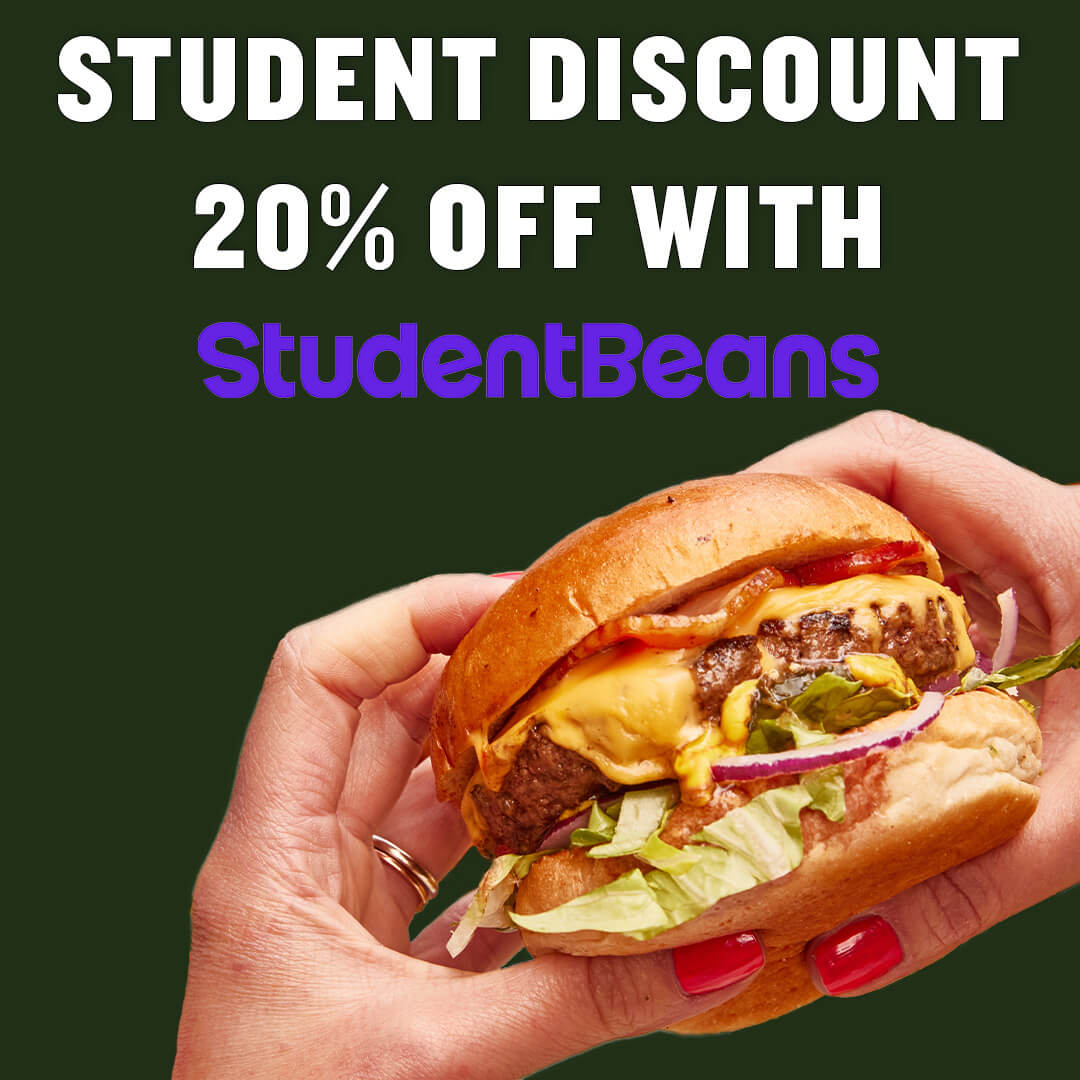 Student Discount 20% off at Honest Burgers